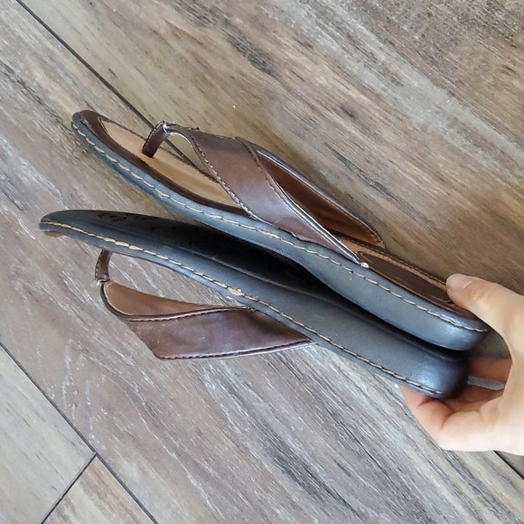 B.O.C Born Leather Thong Flip Flop Sandals Flats shoes sz 7 - Picture 6 of 12